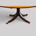 Antique Oval Sheraton style mahogany  dining table - Image 10