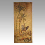 Pair Antique painted wall panels - Image 5