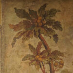Pair Antique painted wall panels - Image 4