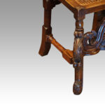 Pair of Victorian Carolean style oak chairs - Image 8