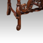 Pair of Victorian Carolean style oak chairs - Image 9