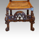 Pair of Victorian Carolean style oak chairs - Image 7