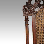 Pair of Victorian Carolean style oak chairs - Image 2