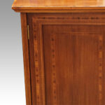 Pair Edwardian mahogany bedside cabinets - Image 6
