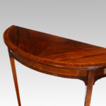 Edwardian mahogany demi lune tables - Image 8