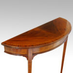 Edwardian mahogany demi lune tables - Image 3