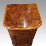 Pair Victorian walnut bedside cabinets - Image 2