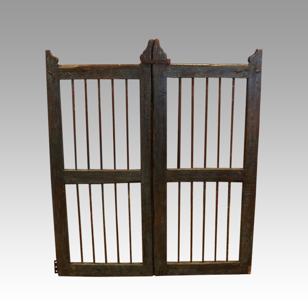 Pair-antique-dog-gates.jpg Pair antique dog gates - Image 1