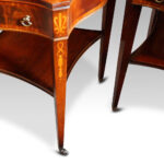 Pair inlaid mahogany end tables - Image 7