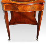 Pair inlaid mahogany end tables - Image 6
