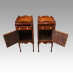 Pair mahogany bedside cabinets - Image 5