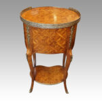 Pair of Antique oval side tables - Image 6
