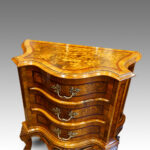 Antique serpentine bedside chests - Image 10
