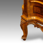 Antique serpentine bedside chests - Image 7