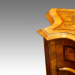 Antique serpentine bedside chests - Image 6