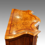 Antique serpentine bedside chests - Image 3