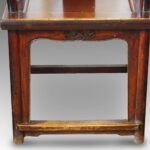 Pair of Chinese yoke back armchairs - Image 13