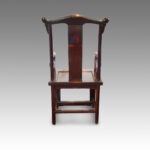 Pair of Chinese yoke back armchairs - Image 10