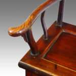 Pair of Chinese yoke back armchairs - Image 5
