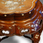Pair of Chinese inlaid stands - Image 3