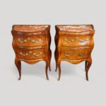 Pair of Continental bedside chests
