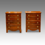 Pair of mahogany bedside chests Now Sold
