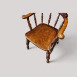 Pair of Edwardian captains chairs - Image 3