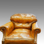 Pair of Edwardian club chairs Now Sold - Image 3