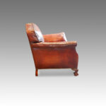 Pair of Edwardian leather club armchairs Now Sold - Image 6
