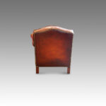 Pair of Edwardian leather club armchairs Now Sold - Image 5