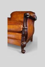 Pair of Edwardian leather club chairs - Image 9