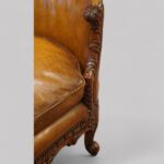 Pair of Edwardian leather sofas - Image 7