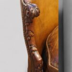 Pair of Edwardian leather sofas - Image 8