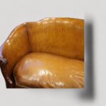 Pair of Edwardian leather sofas - Image 4