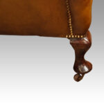 Pair of Edwardian leather wing chairs - Image 11