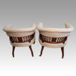 Pair of Edwardian tub chairs - Image 2