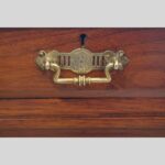 Pair of Edwardian walnut bedside chests - Image 3