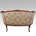 Pair of Edwardian walnut small sofas - Image 10