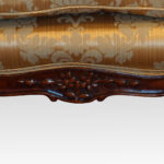 Pair of Edwardian walnut small sofas - Image 7