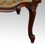 Pair of Edwardian walnut small sofas - Image 9