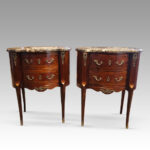 Pair of French bedside chests