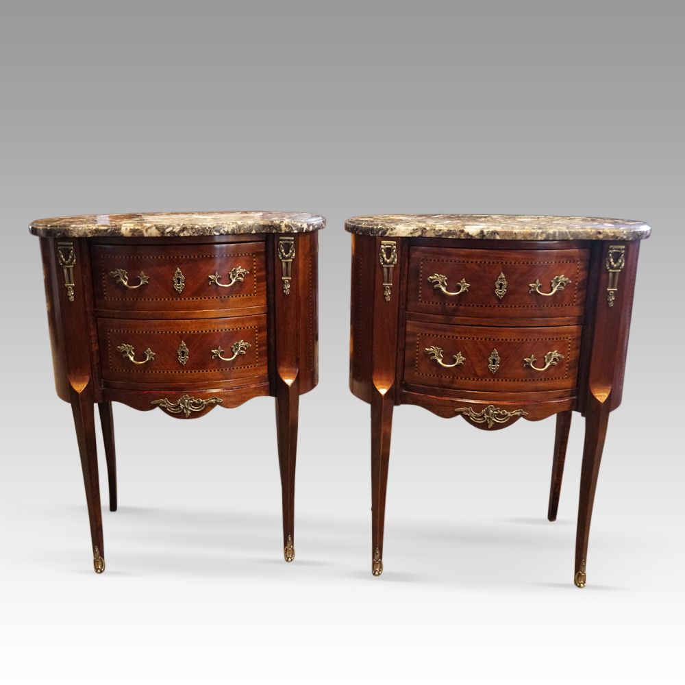 Pair-of-French-bedside-cabinets-4.jpg Pair of French bedside chests - Image 1