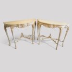 Pair of Edwardian French console tables