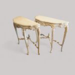 Pair of Edwardian French console tables - Image 3