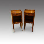 Pair of French country bedside cabinets