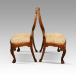 Pair of George I walnut style side chairs - Image 3