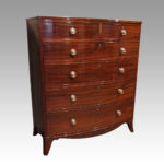 Pair of Georgian bow chests of drawers - Image 9