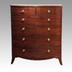 Pair of Georgian bow chests of drawers - Image 3