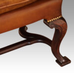 Pair of Georgian style leather wing chairs - Image 10