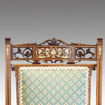 Pair of Inlaid rosewood side chairs Now Sold - Image 4